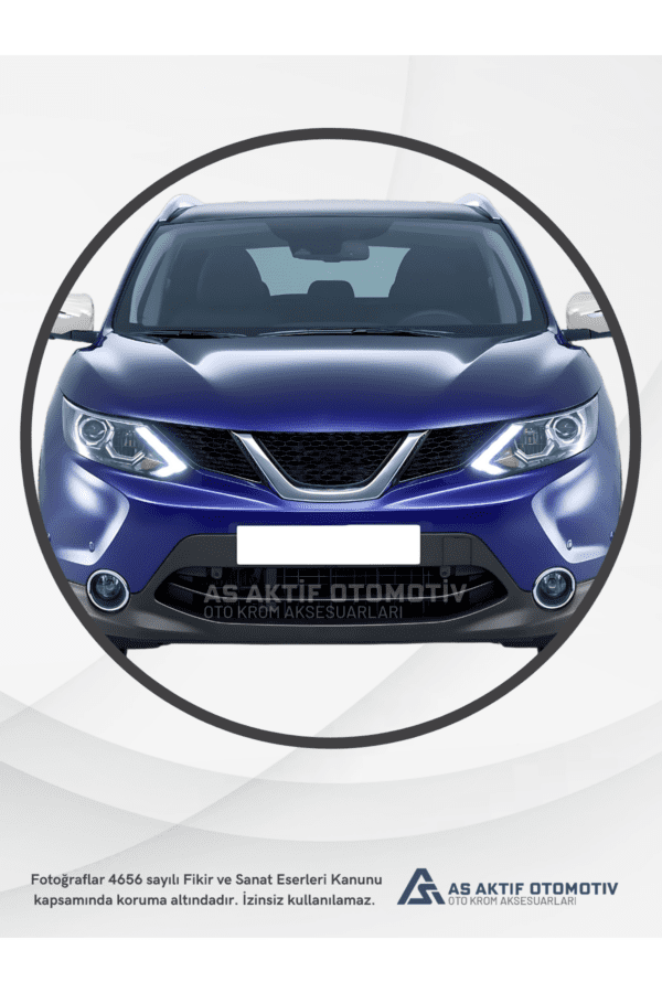 Nissan  Qashqai Suv Arka Tampon Eşiği 2014 ve Üzeri Krom Paslanmaz Çelik