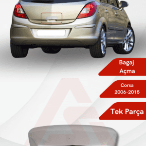 Opel Corsa D HB 5D  Bagaj Açma 2006-2015 Krom Paslanmaz Çelik